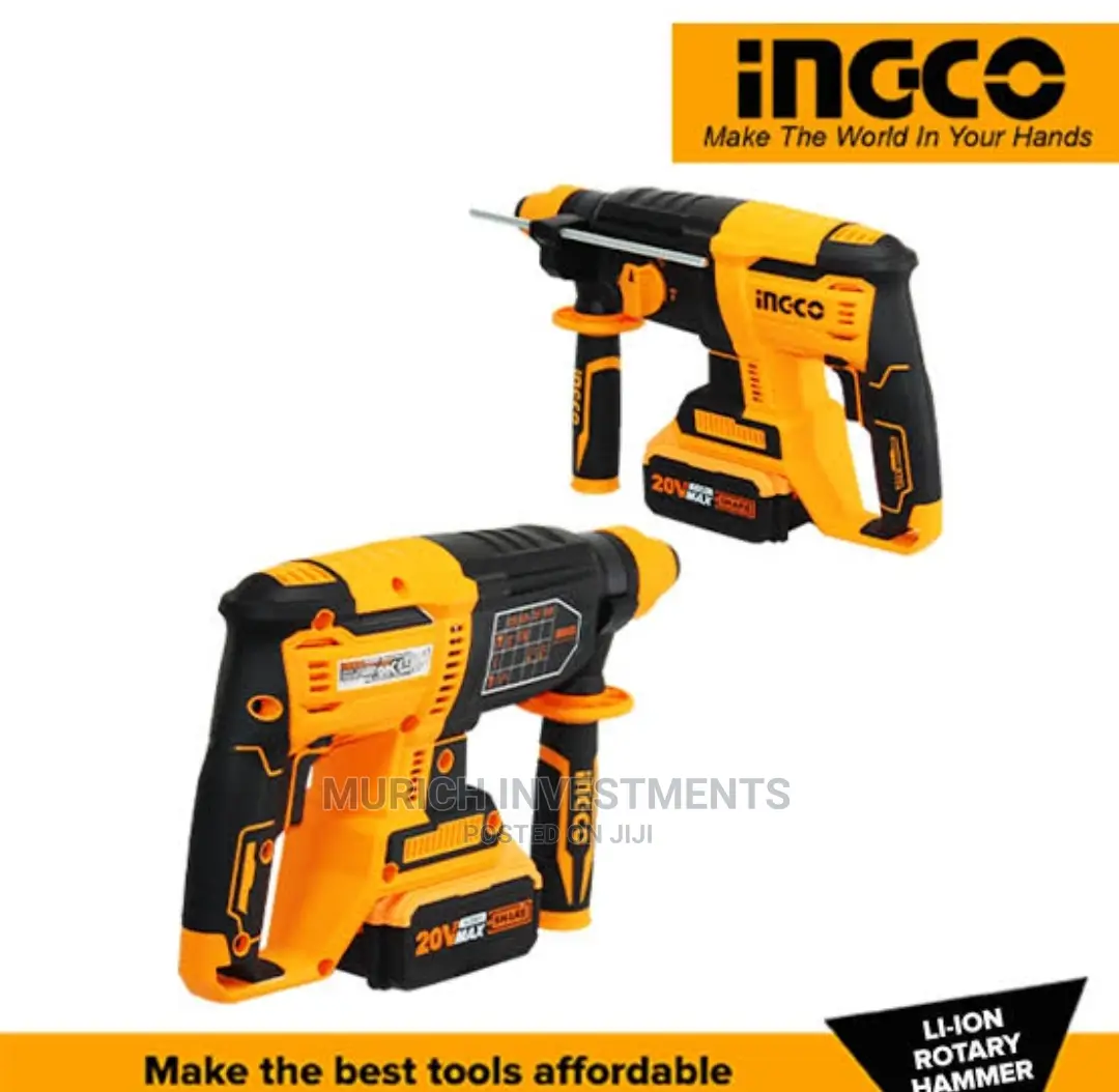 Rotary Hammer Drill Driver 20V With Battery and Charger