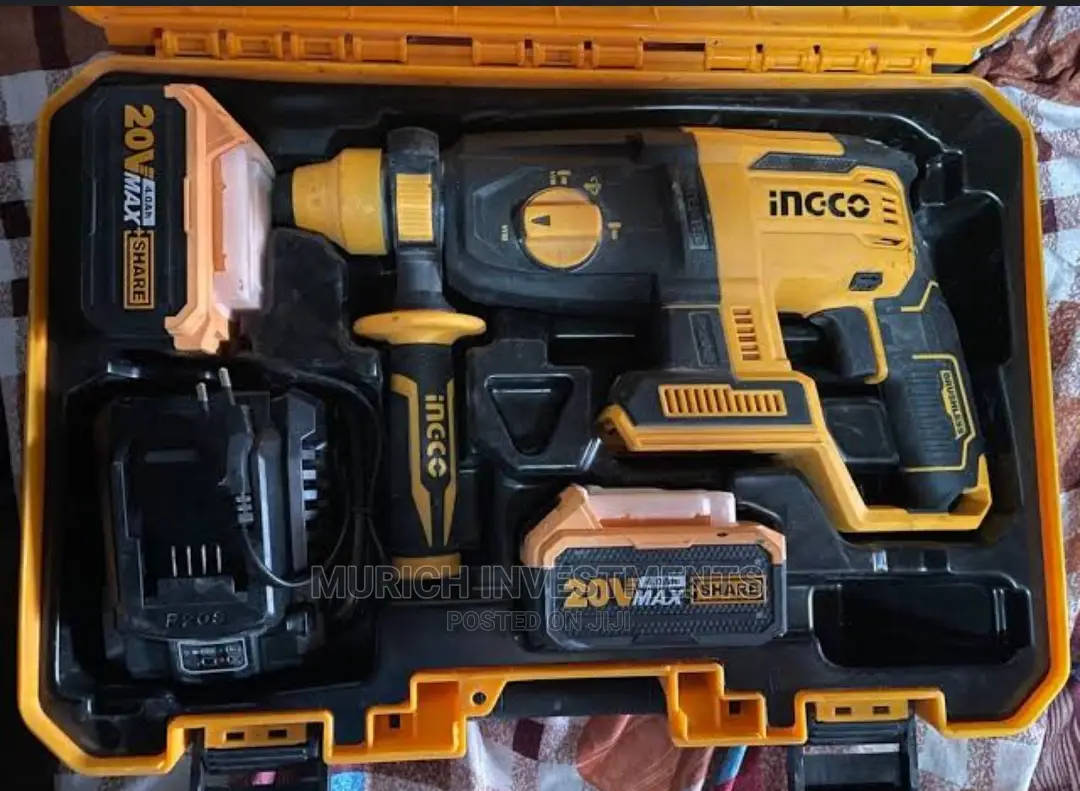 Rotary Hammer Drill Driver 20V With Battery and Charger