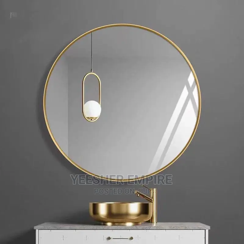 Luxury Round Gold Mirror