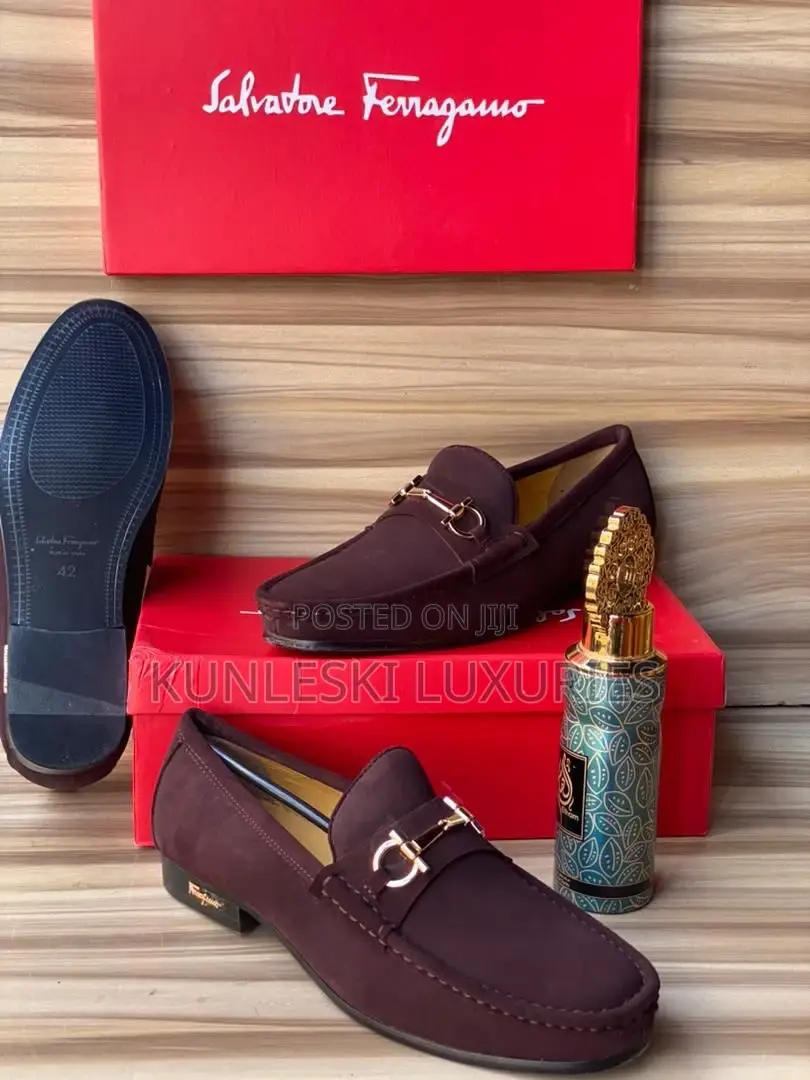 Original Ferragamo Salvatore Men Leather / Suede Shoes