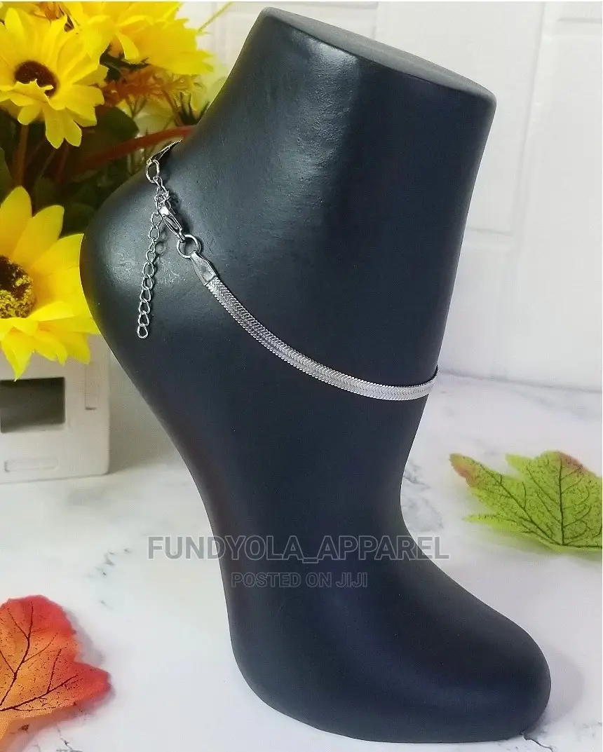 Sliver Pure Stainless Steel Leg Chain Anklet