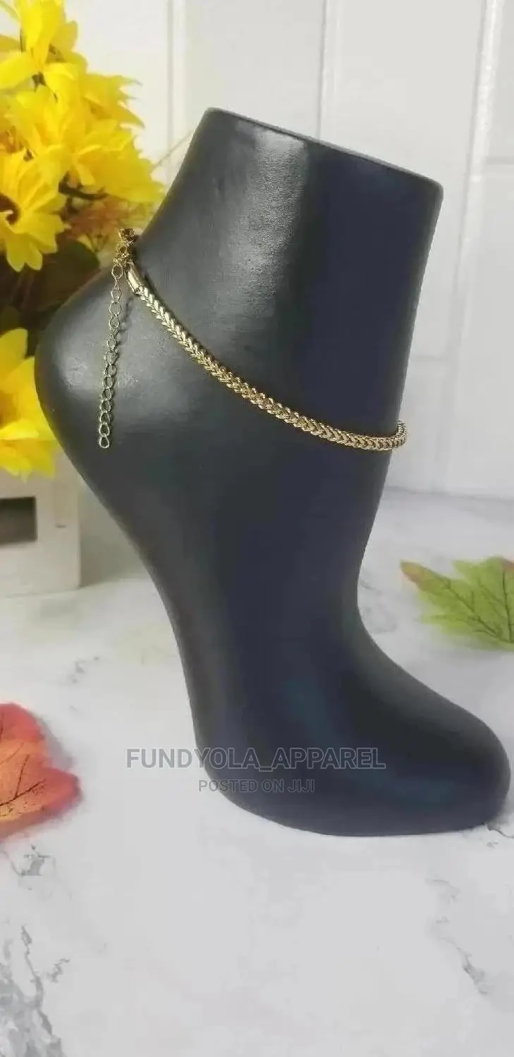 Gold Pure Stainless Steel Leg Chain Anklet