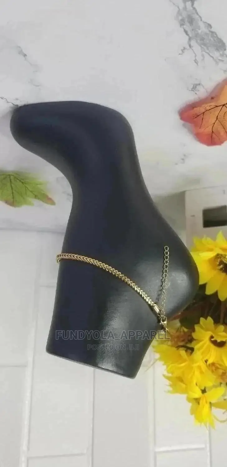 Gold Pure Stainless Steel Leg Chain Anklet