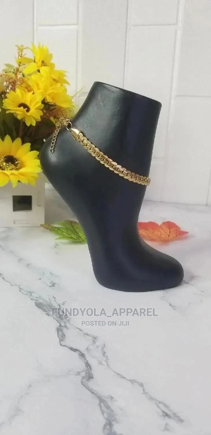 Gold Pure Stainless Steel Leg Chain Anklet