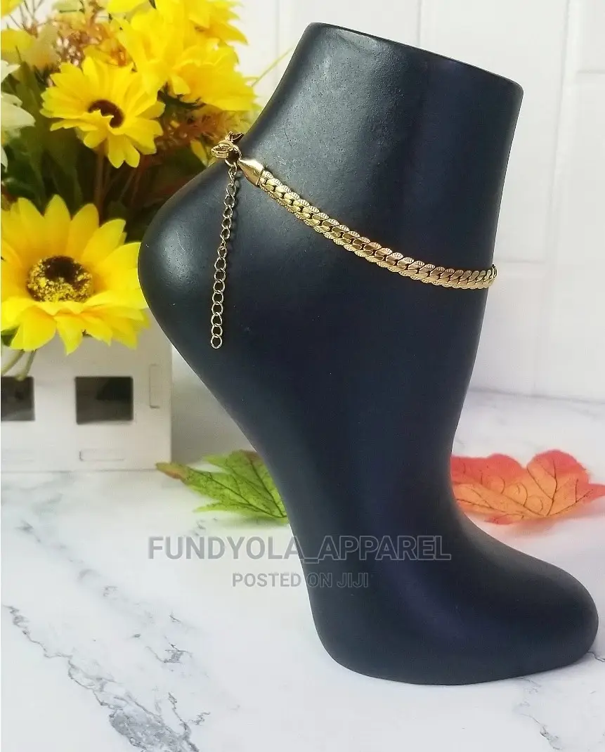 Gold Pure Stainless Steel Leg Chain Anklet