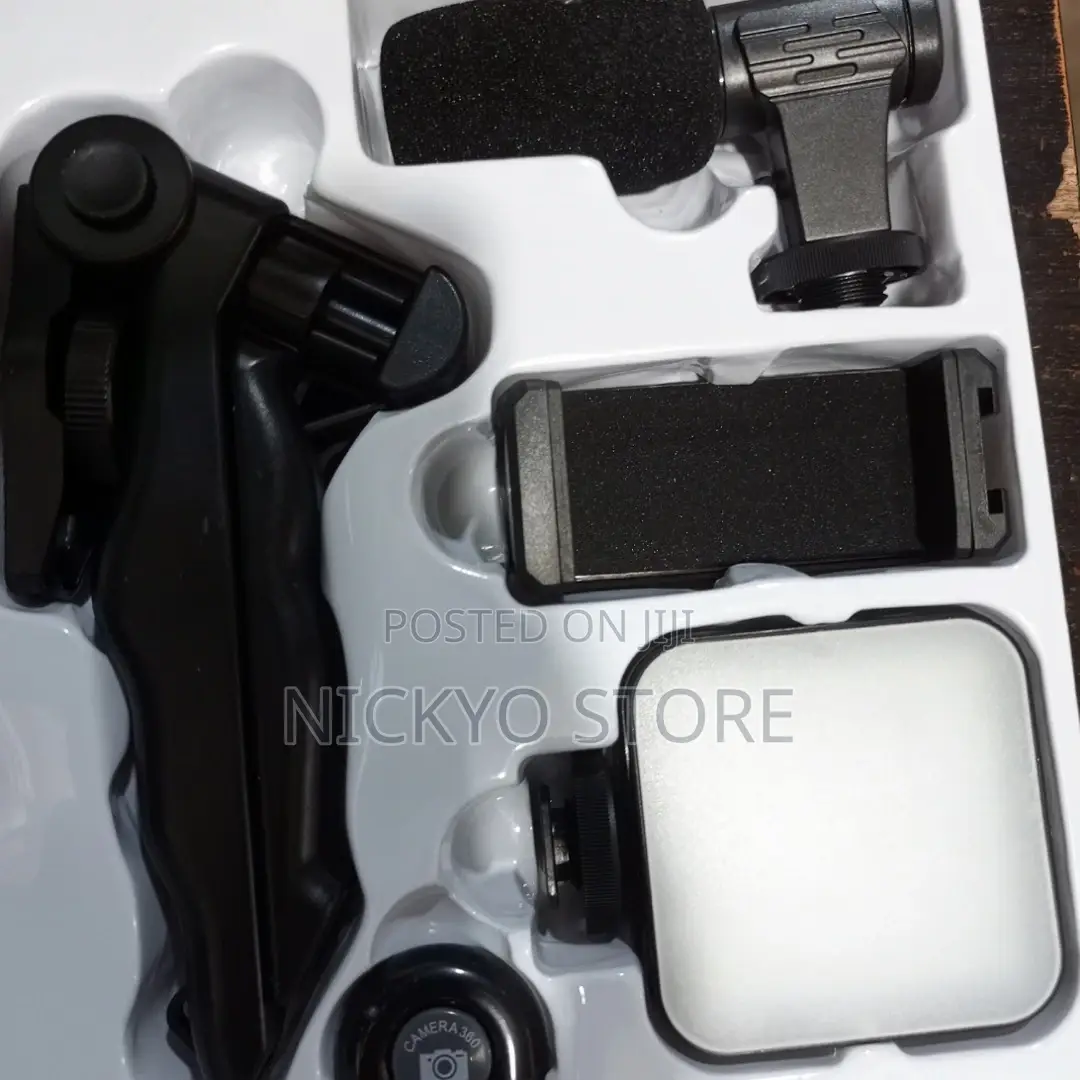 AY-49 Video Vlogger Kits Microphone LED Fill Light Mini Trip