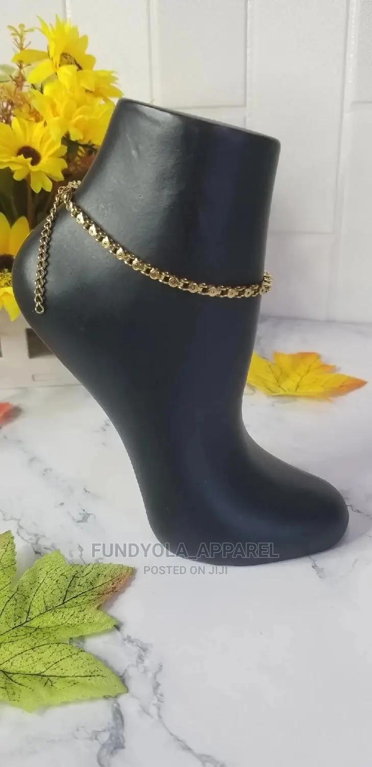 Gold Pure Stainless Steel Leg Chain Anklet