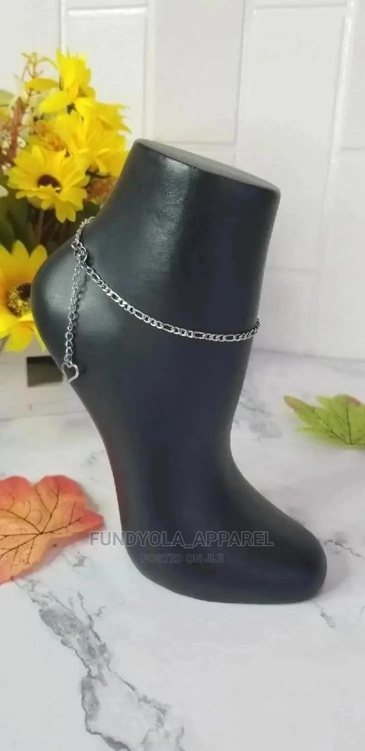 Sliver Pure Stainless Steel Leg Chain Anklet