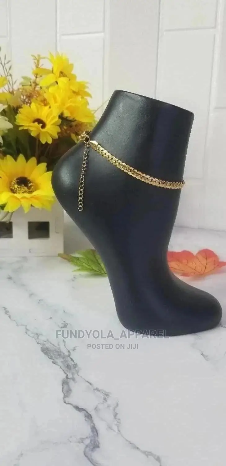 Gold Pure Stainless Steel Leg Chain Anklet