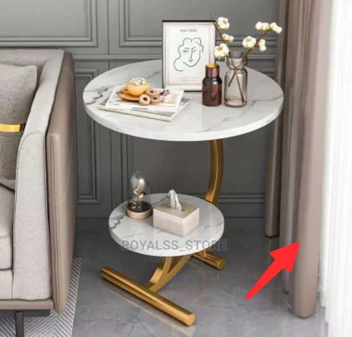 2 Tier Luxury Marble Coffee Table (Side Table)