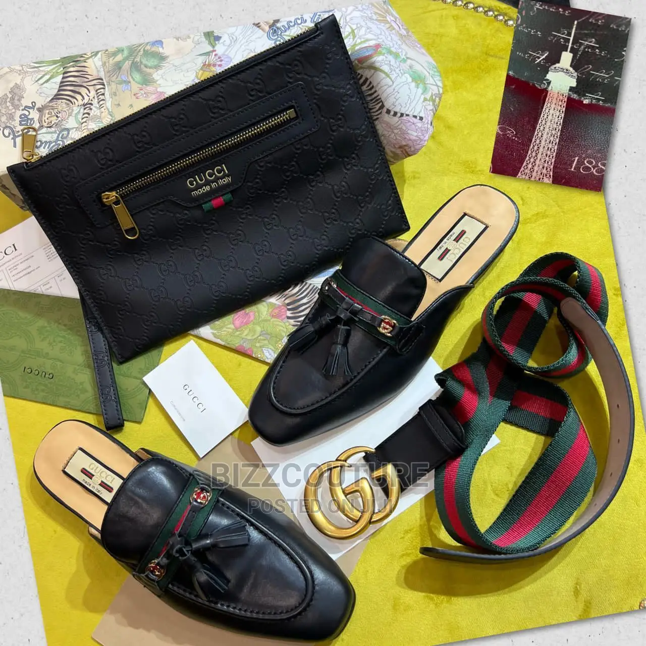 Original GUCCI Half Shoes Available in Store