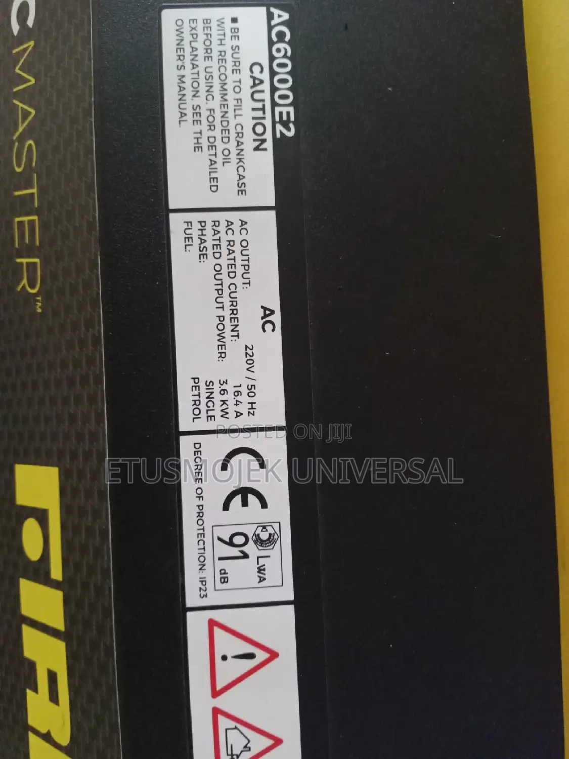 3.6kva Firman AC Master AC6000E2