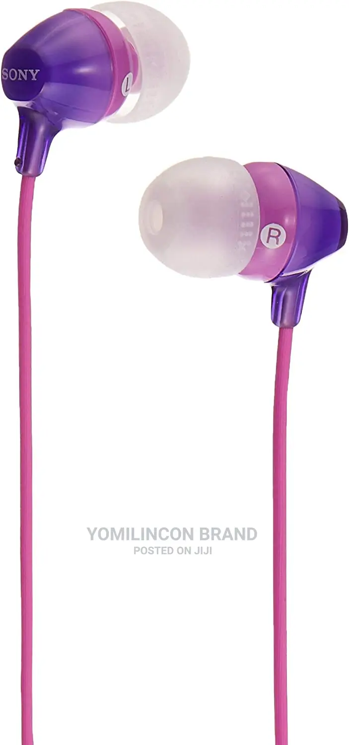 SONY Earbud With Mic-Violet
