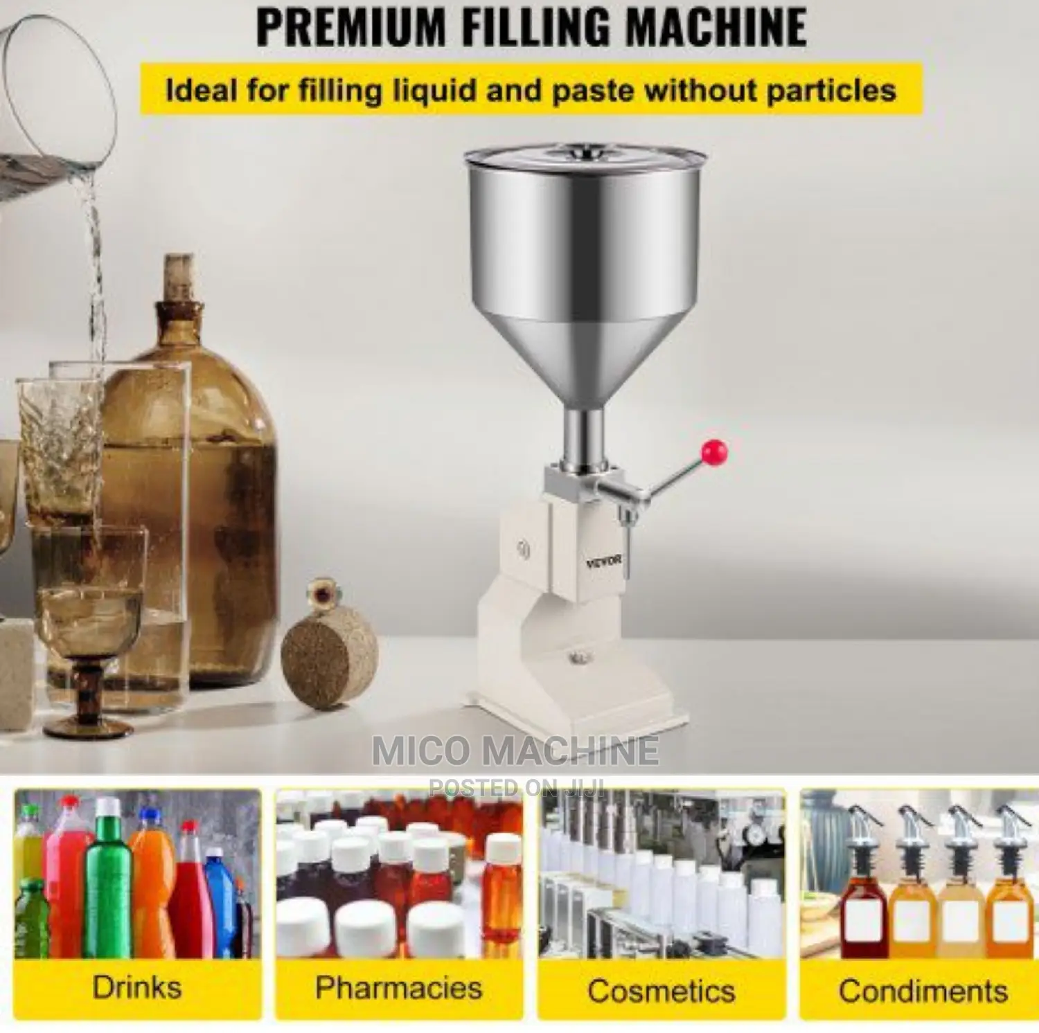 Manual Paste Filler Cream Cosmetics Bottle Filler