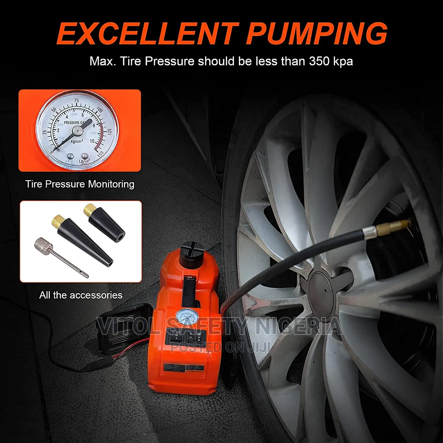 Electric Hydraulic Car Jack 12V