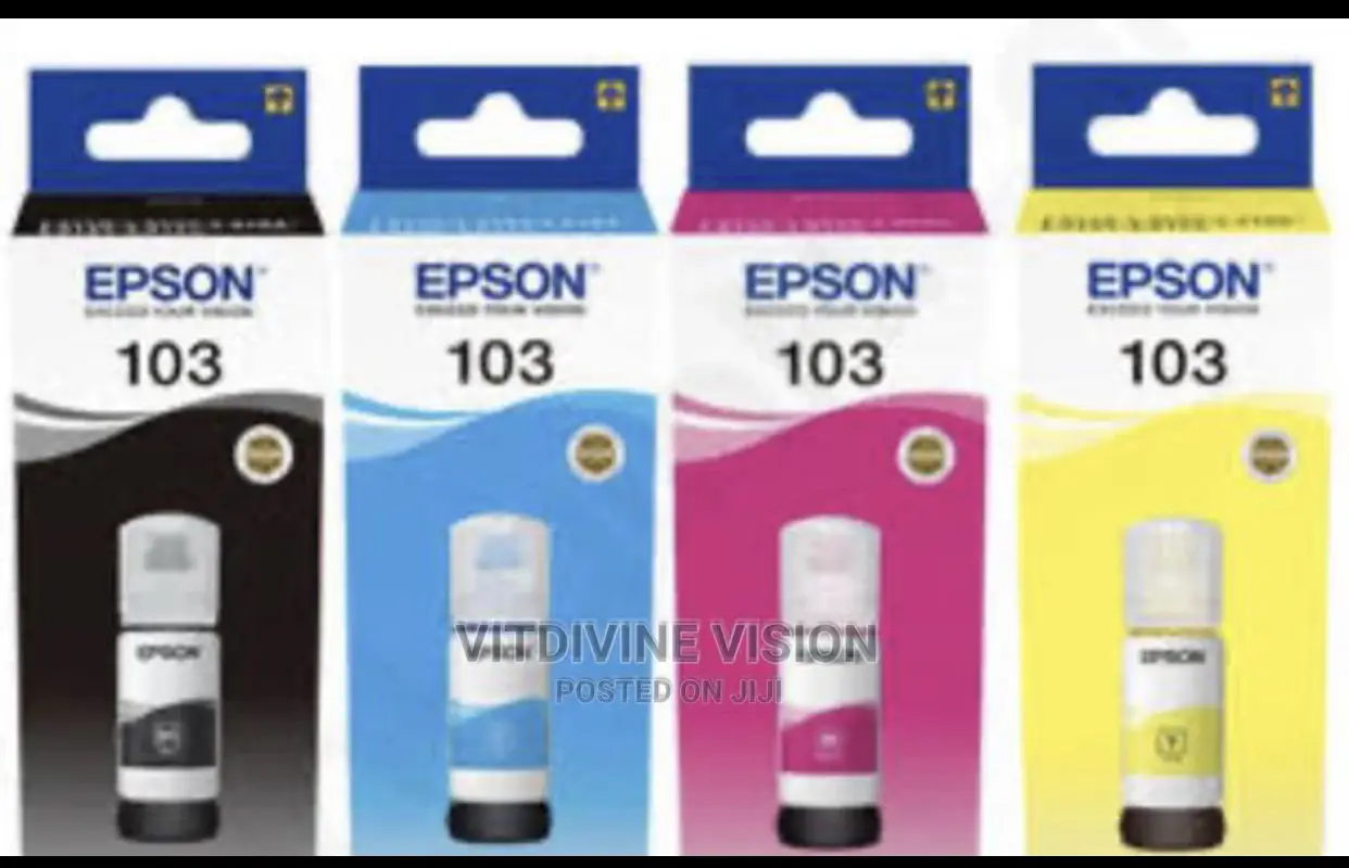 Epson 103 Ink Black Epsonl3111, L3110, L6190, L6170, L3116,