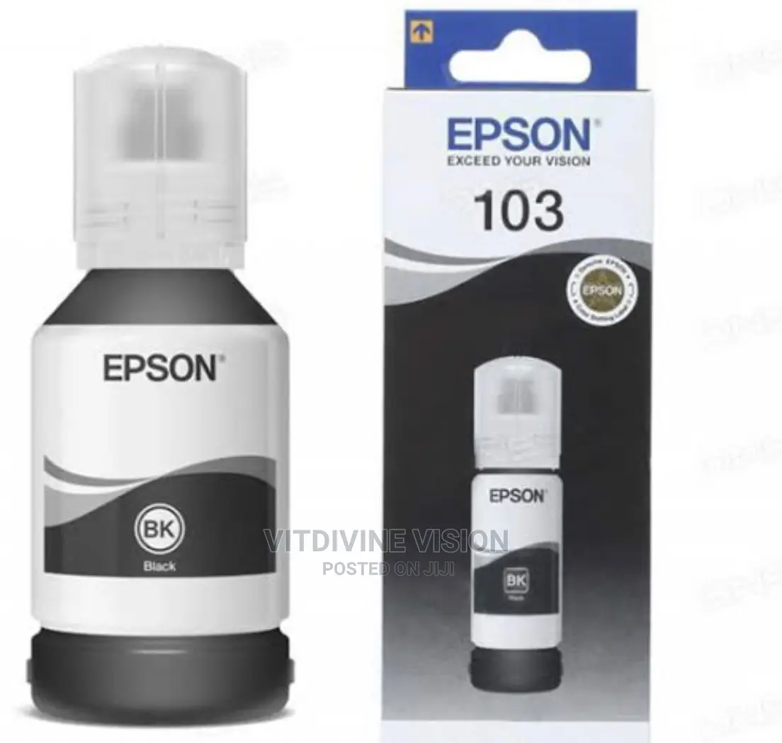 Epson 103 Ink Black Epsonl3111, L3110, L6190, L6170, L3116,