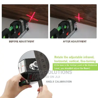 Multipurpose Laser Level Laser Measure Line 8ft+ Measure Tape Ruler Ad