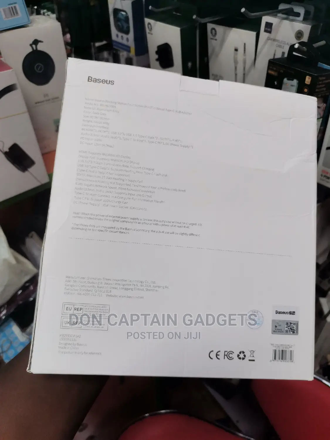 Baseus Unionjoy Usb-C Hub Four Screen Display