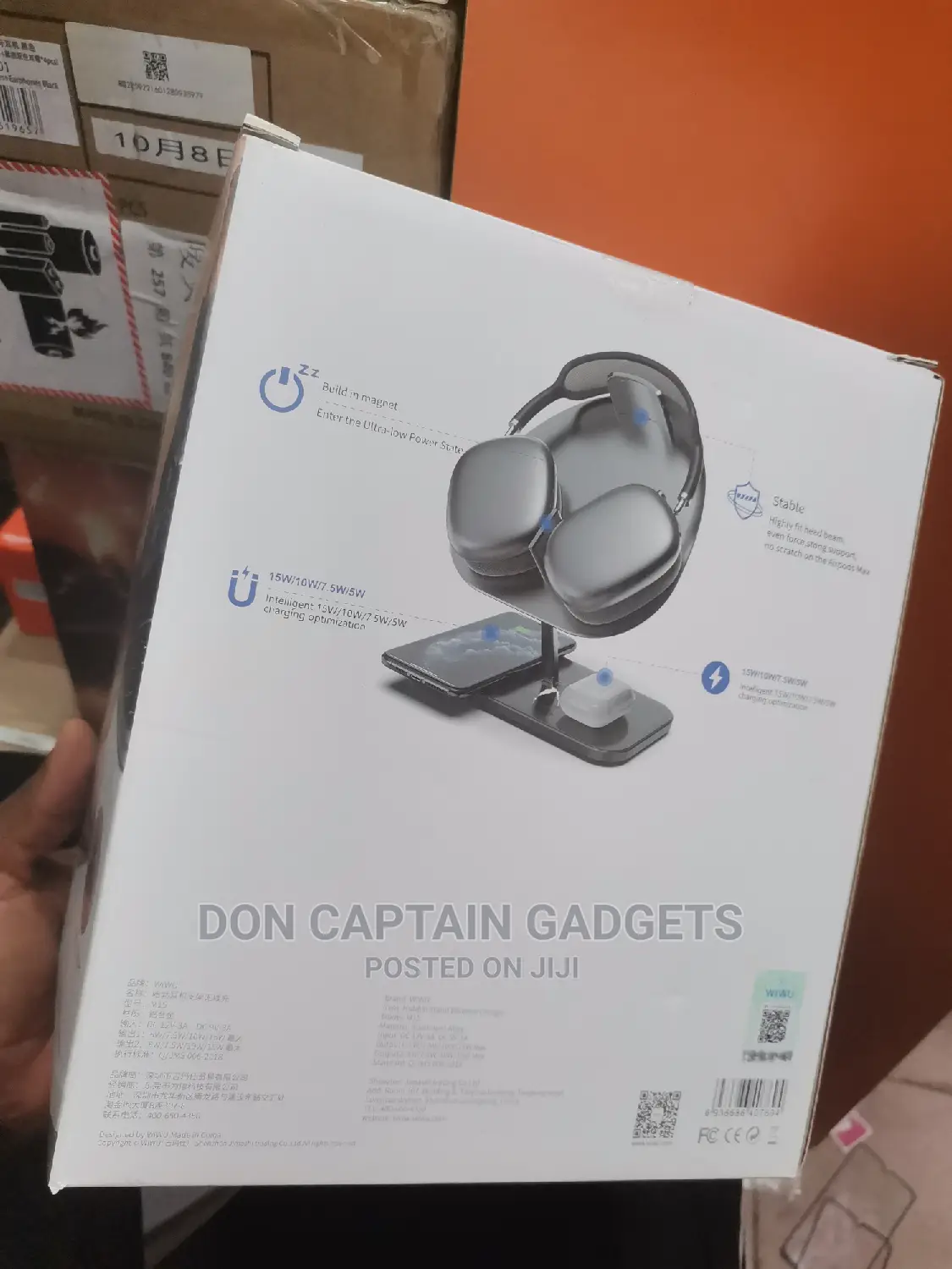 Airpod Max Stand and Wireless Charging Station