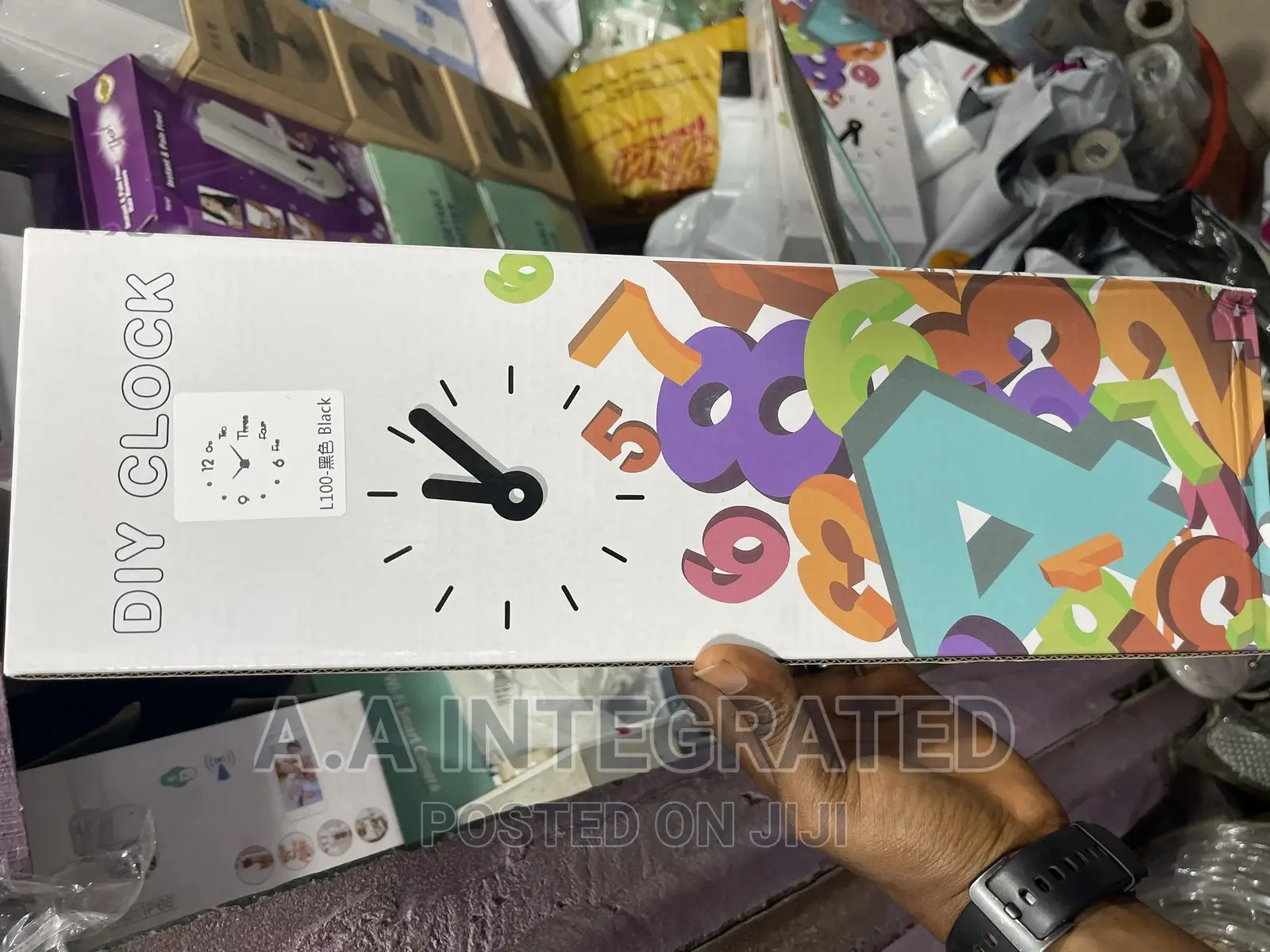 Wall Clock Diy Stick 3D