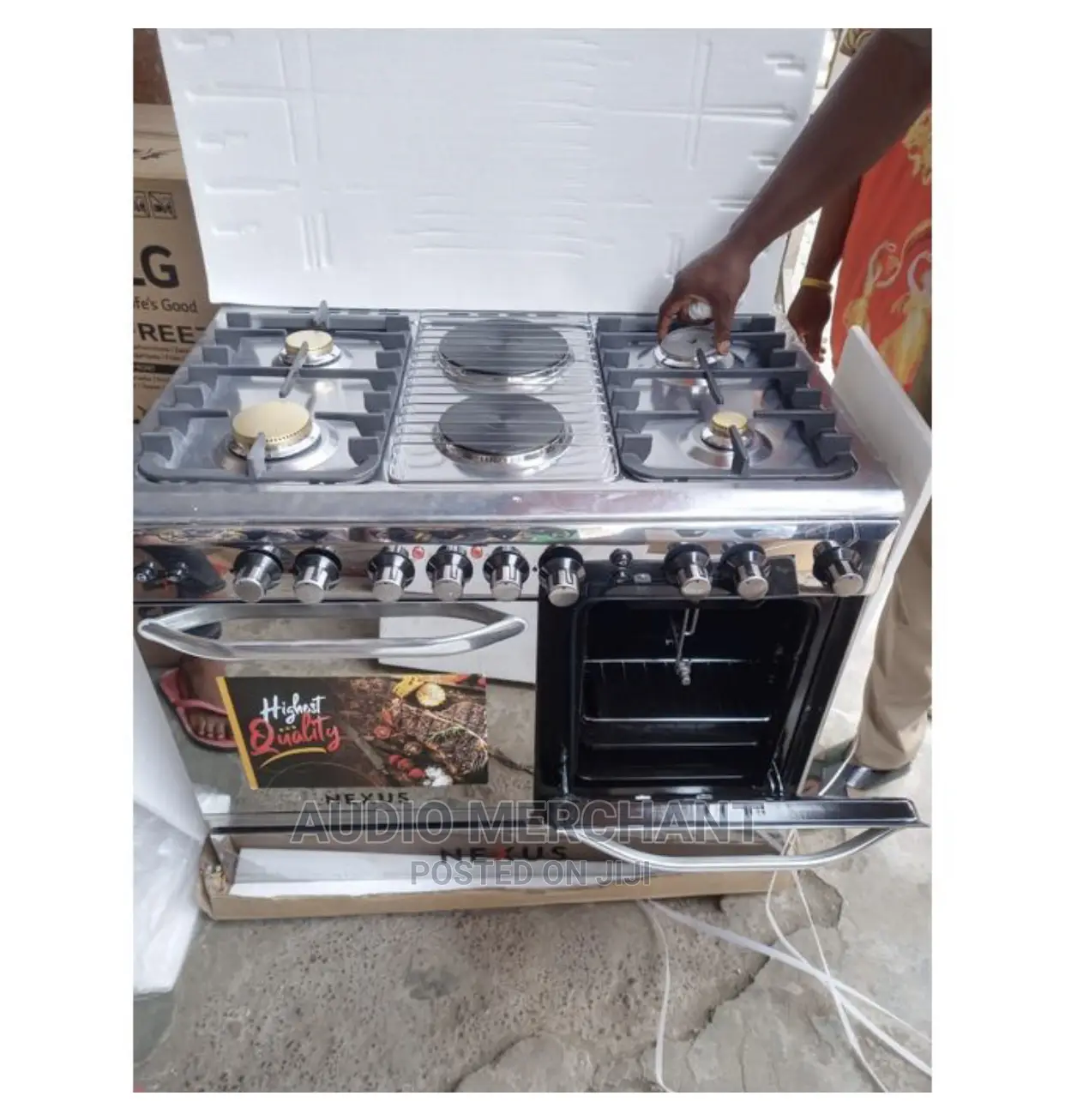 Nexus Gas Cooker 4+2 Burners Electric and Gas Oven