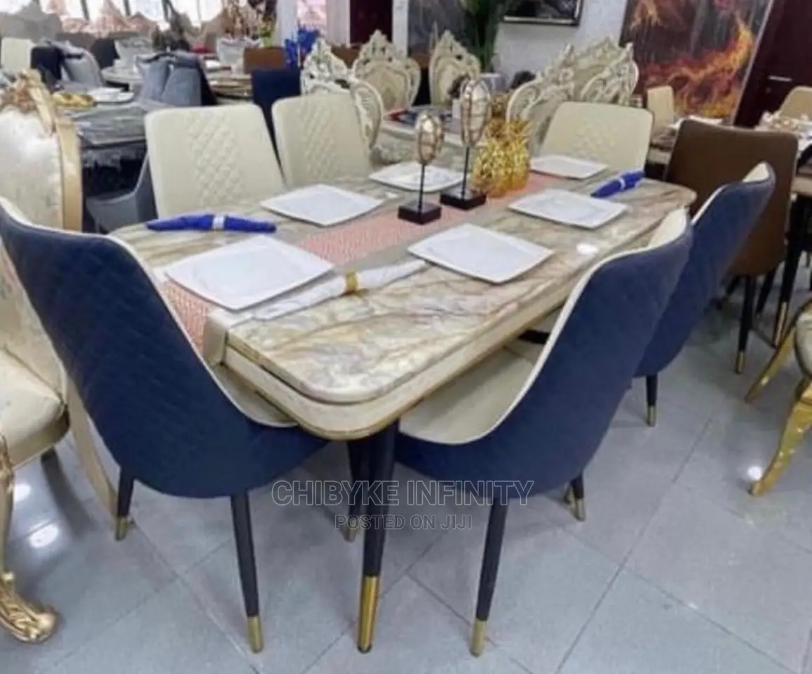 6 Seater Marble Dining Set