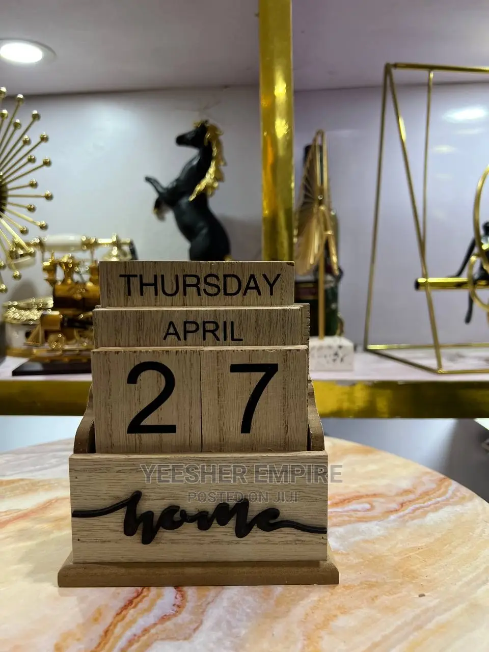 Wooden Table Calendar
