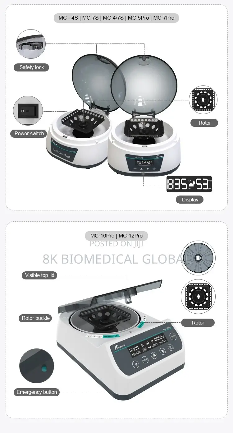 Lab Hematocrit Centrifuge Machine Mini Microcentrifuge
