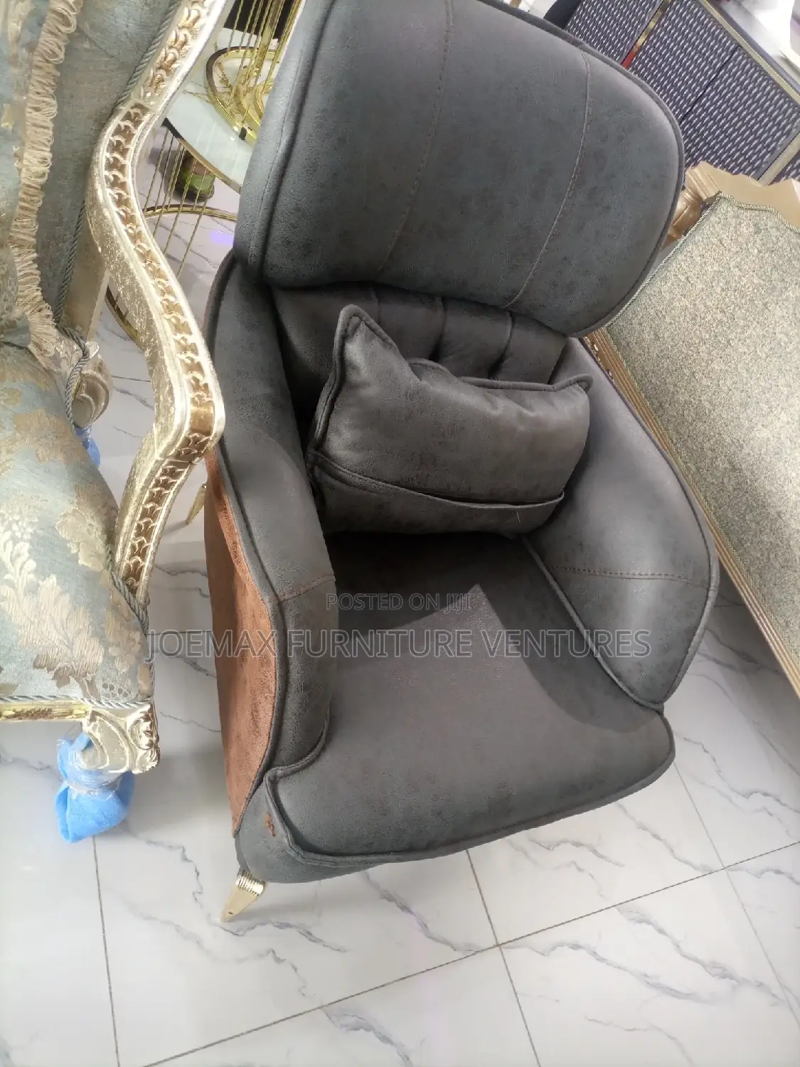Quality 8 Seater Living Room Fabric Made Sofa Chair.