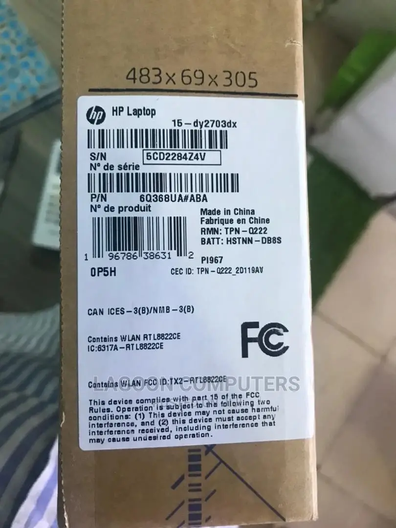 New Laptop HP 15-Dw0037wm 8GB Intel Core I5 HDD 512GB