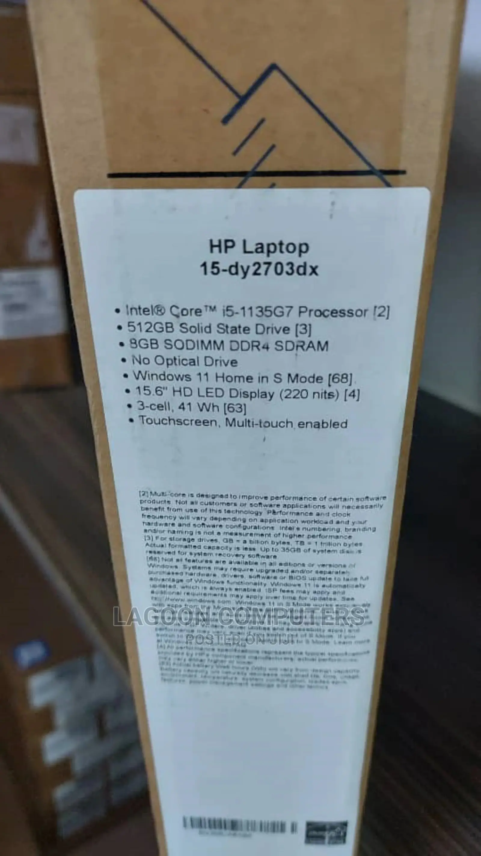 New Laptop HP 15-Dw0037wm 8GB Intel Core I5 HDD 512GB