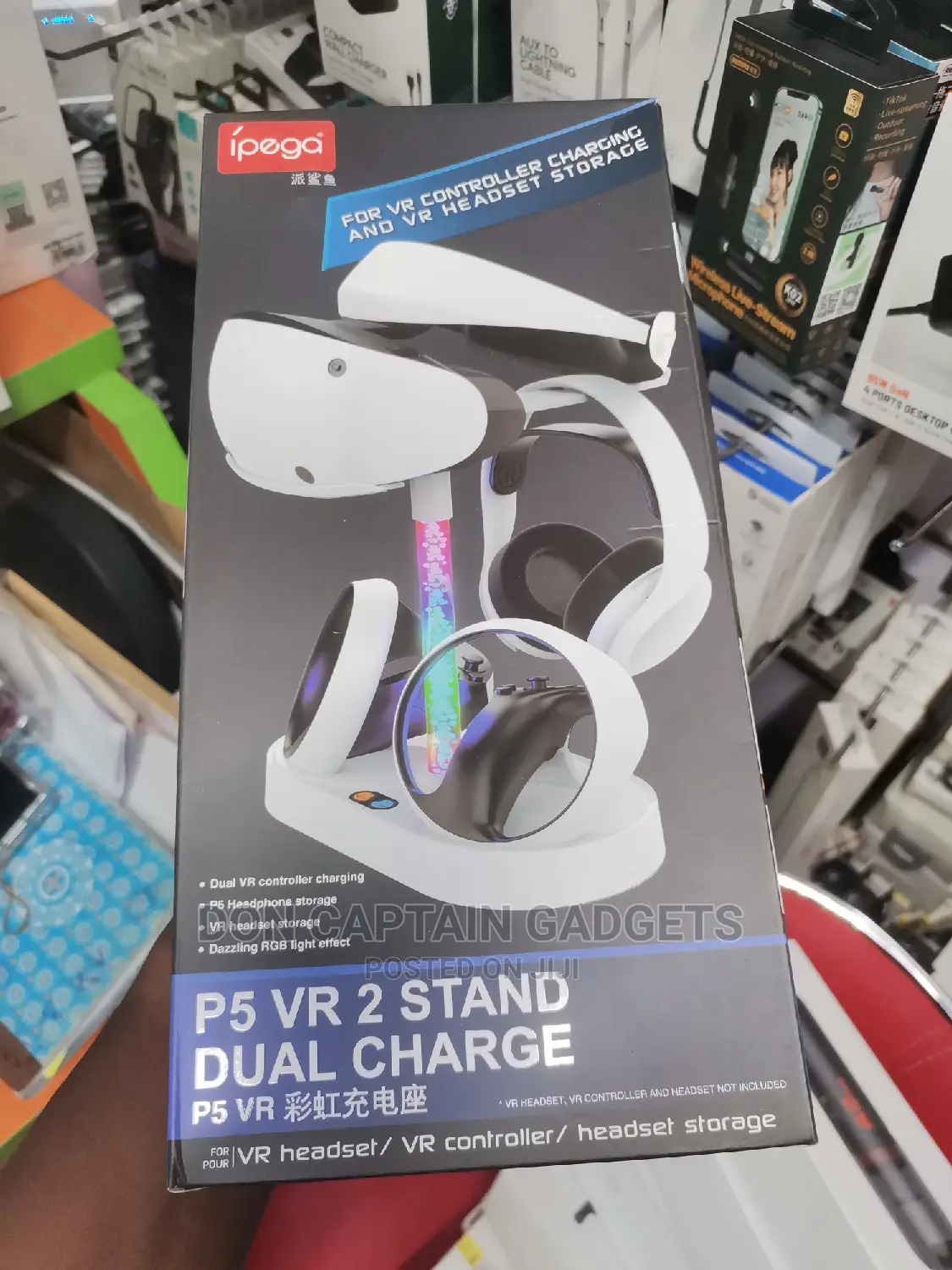 P5 Vr 2 Stand Dual Charge / Vr Headphone Stand