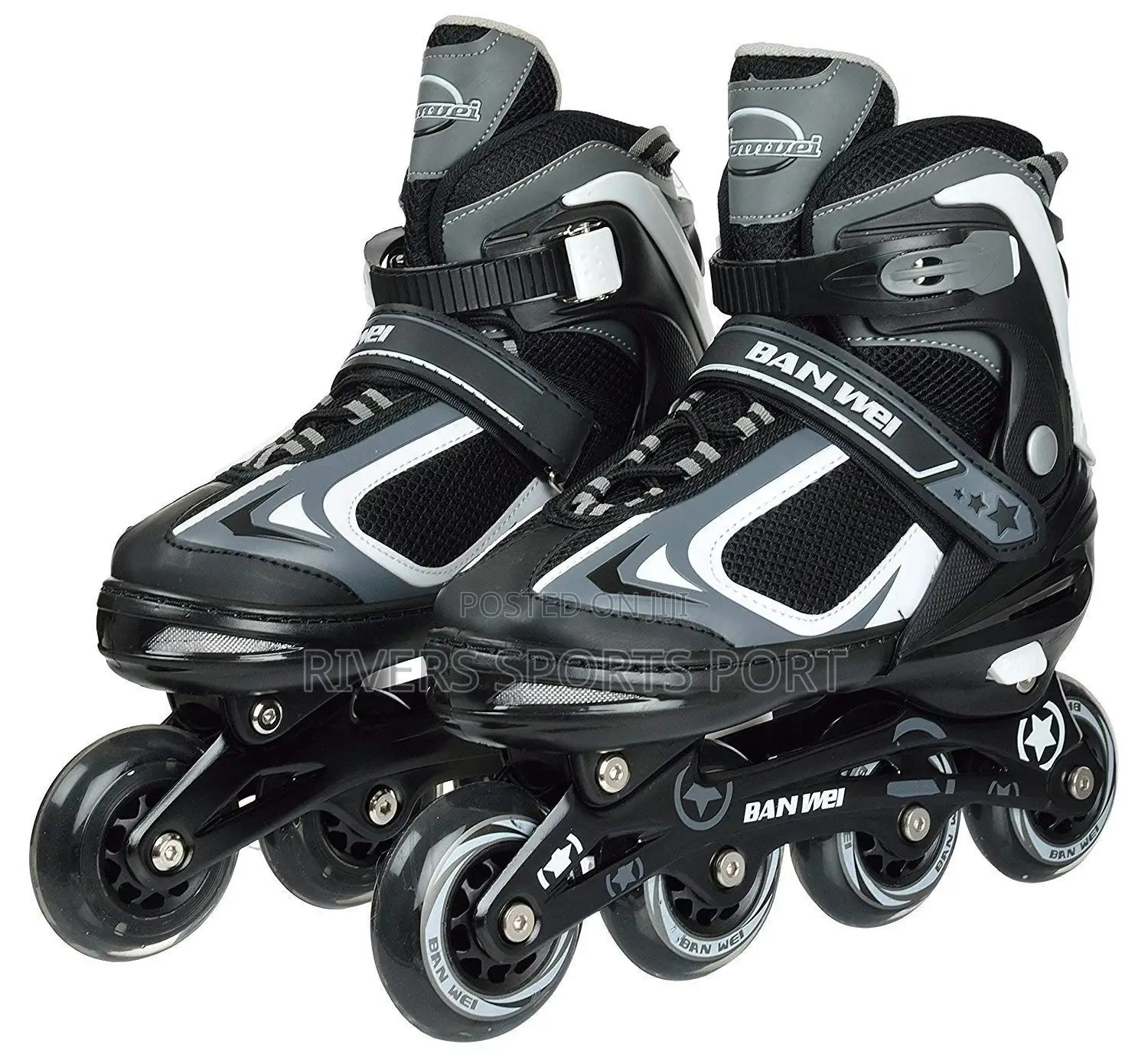 Adult Roller Skates Adjustable 42-46 Wit Brakes Skating Shoe