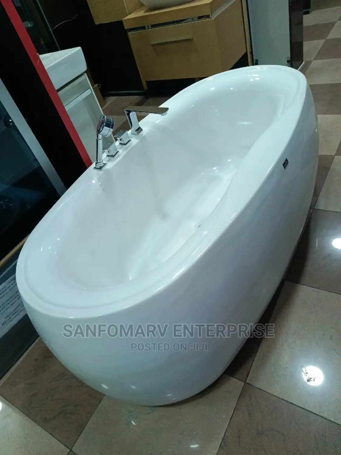 Original Foor Standing Bath With Shower Faucets