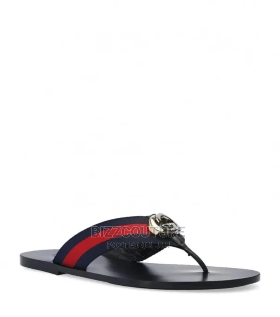 Original Gucci Slippers Leather Soles Available in Store