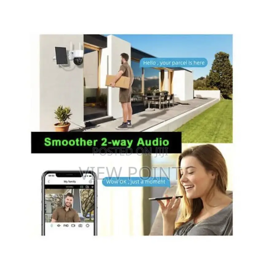 Solar WIFI Indoor/Outdoor Auto Detection Surveillance Camera