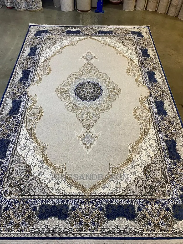 8*11fts Gold Gray Turkey Premium Quality Center Rug.7*10/5*7