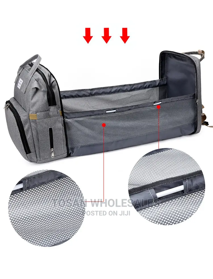 Quality Foldable Baby Travel Diapers Bag With Bed Crib
