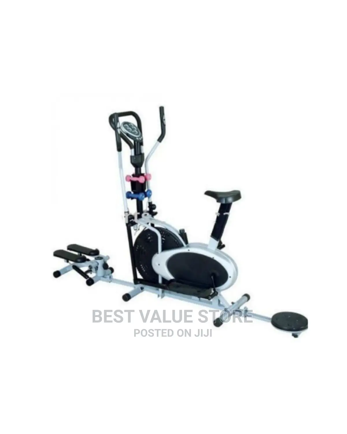 3in1 Elliptical Bike With Twister, Stepper and Dumbbells