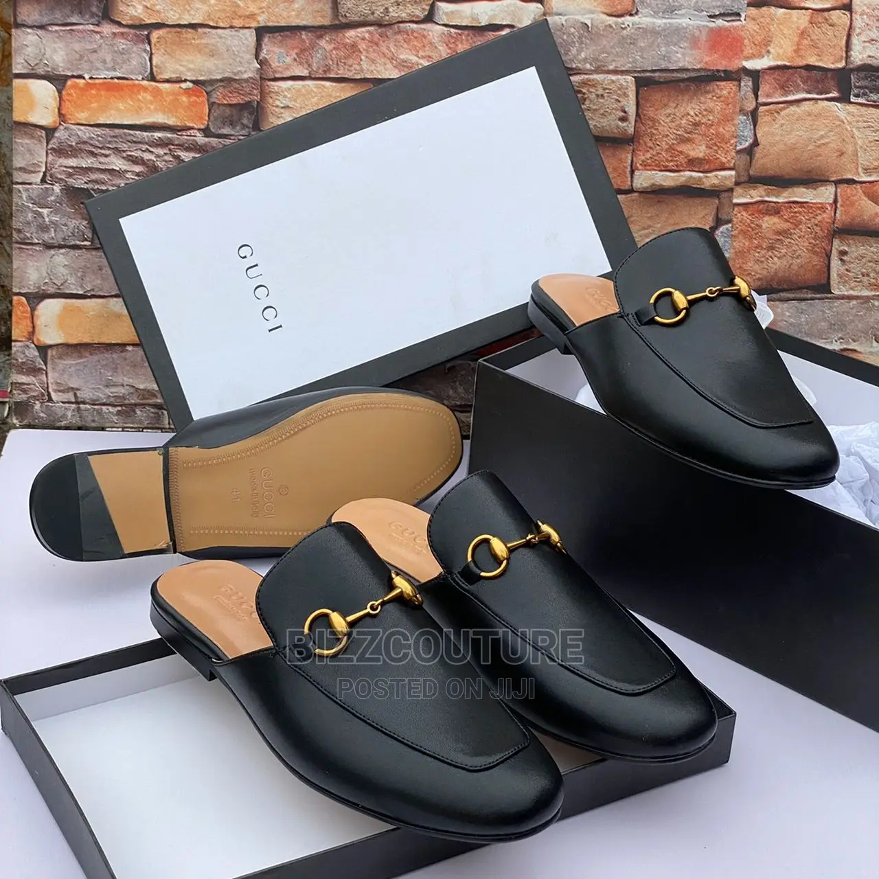 Original GUCCI Half Shoes Available in Store
