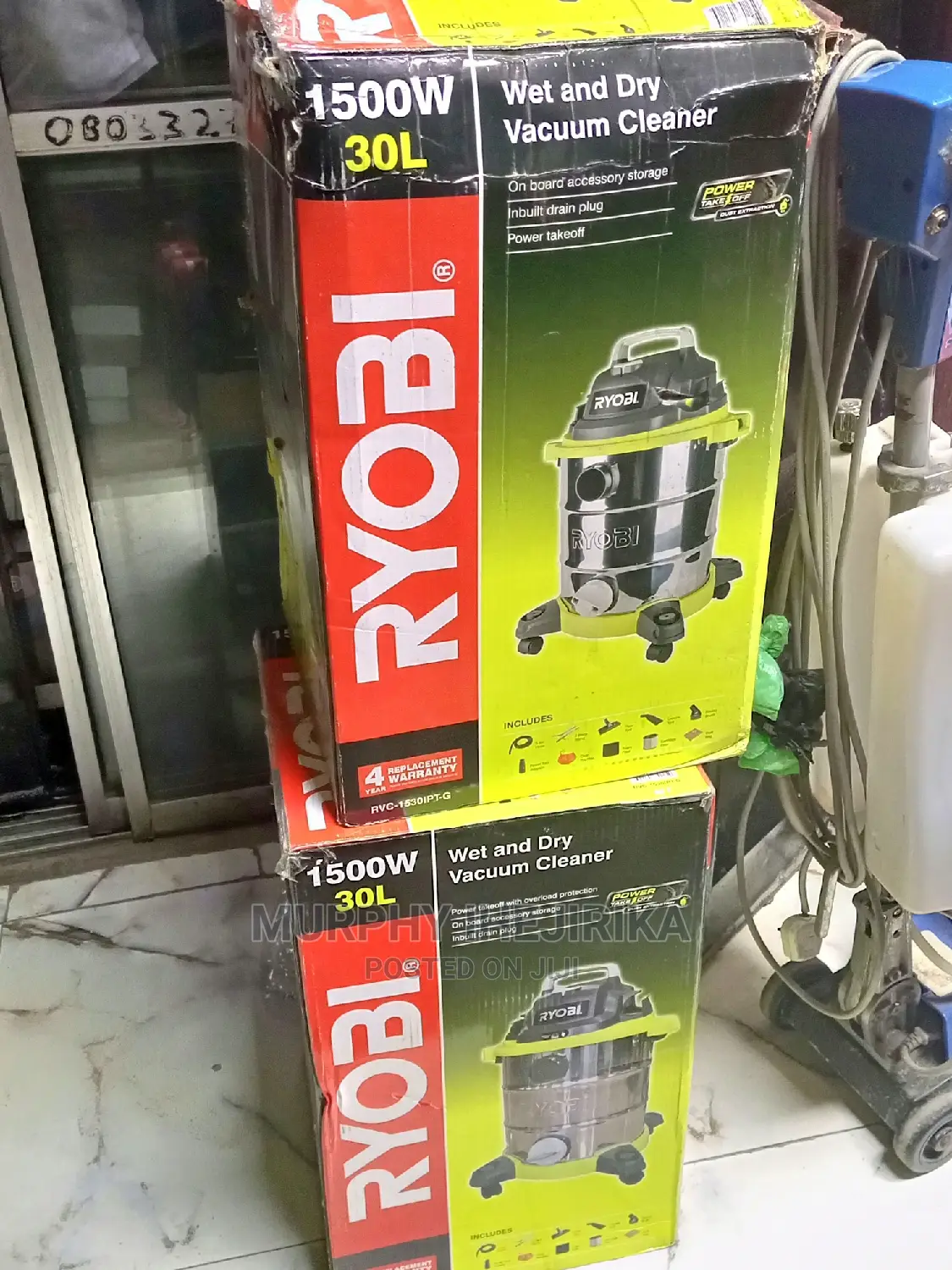 Ryobi 1500w 30l Wet Dry Vacuum