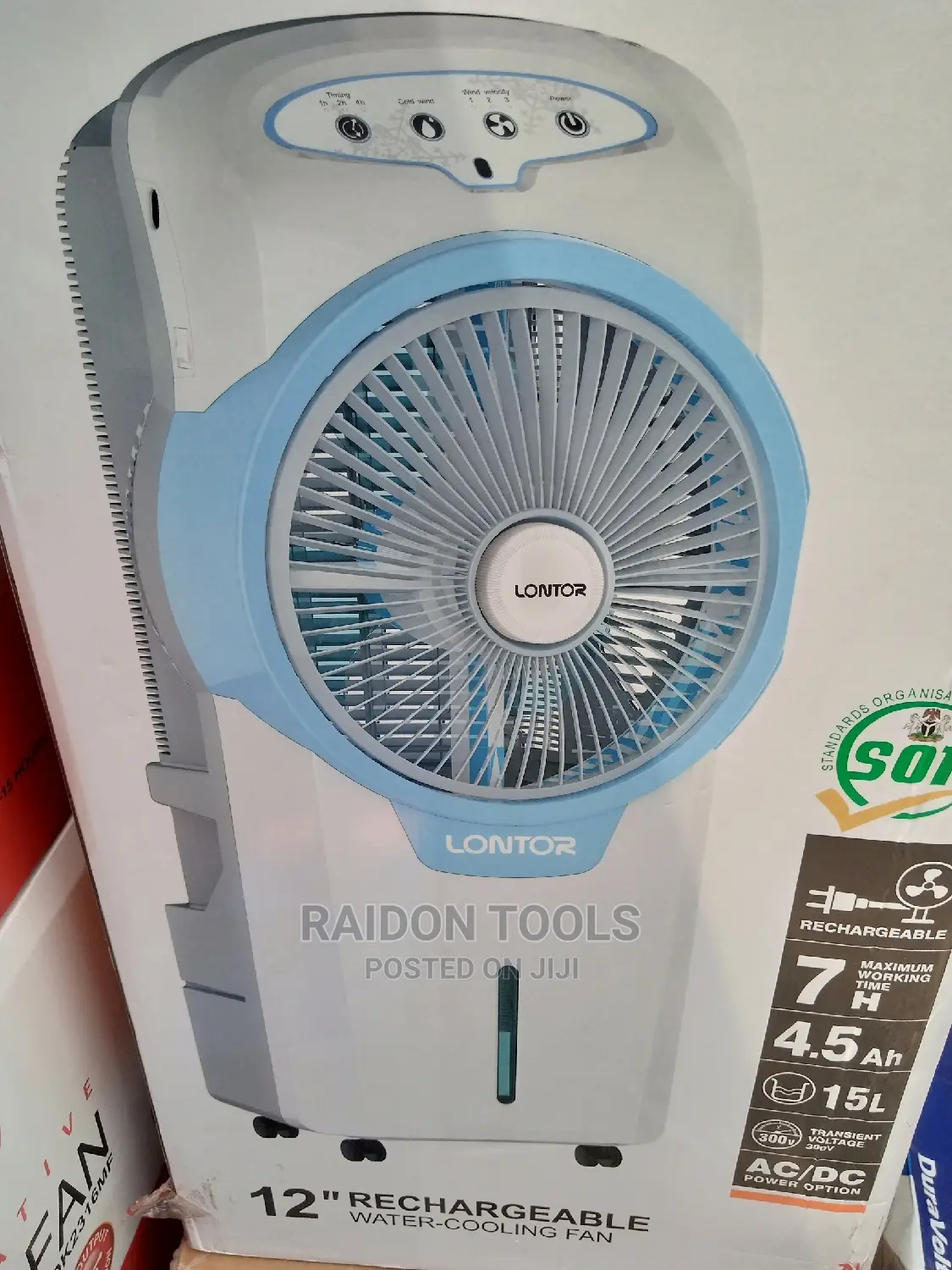 12" Reachable Water Cooling Fan, Lontor