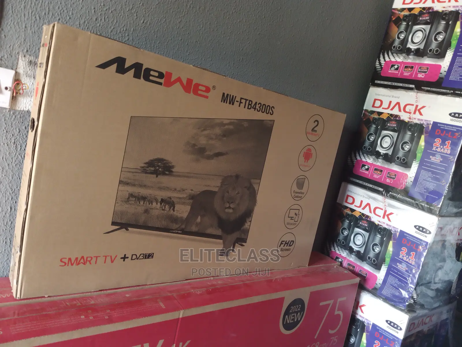 Newly Produced Mewe Frameless 43 Inches Smart TV