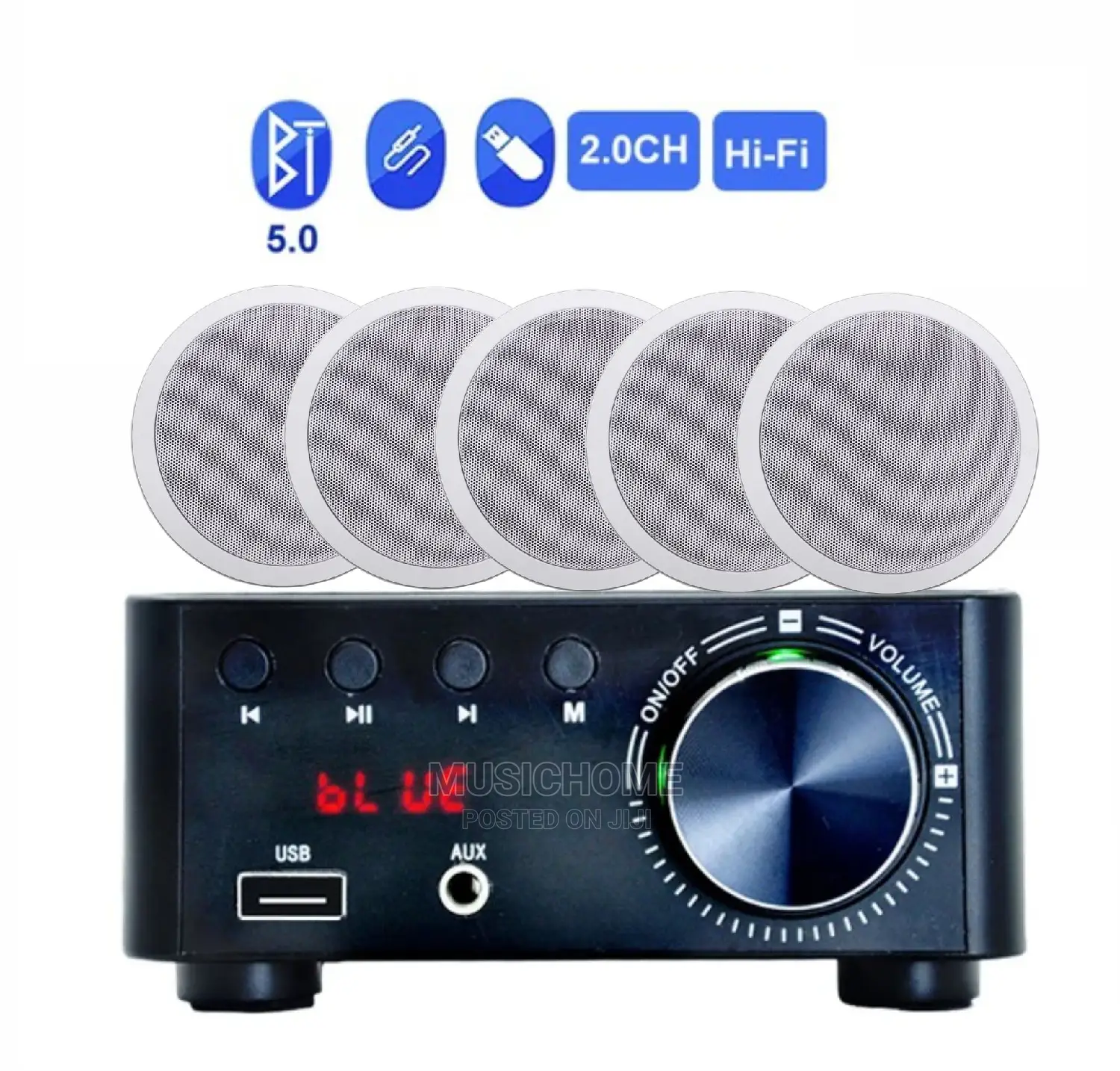 Bluetooth Amplifier With 5pcs Inceiling Speakers