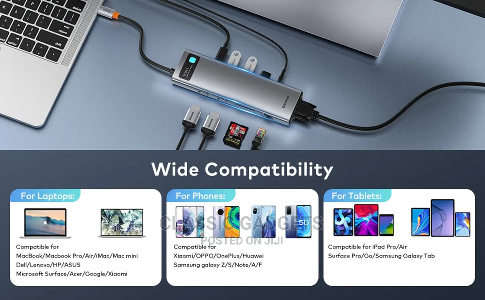 Baseus Usb-C Metal Gleam Series 11-in-1 Multifunctional Hun