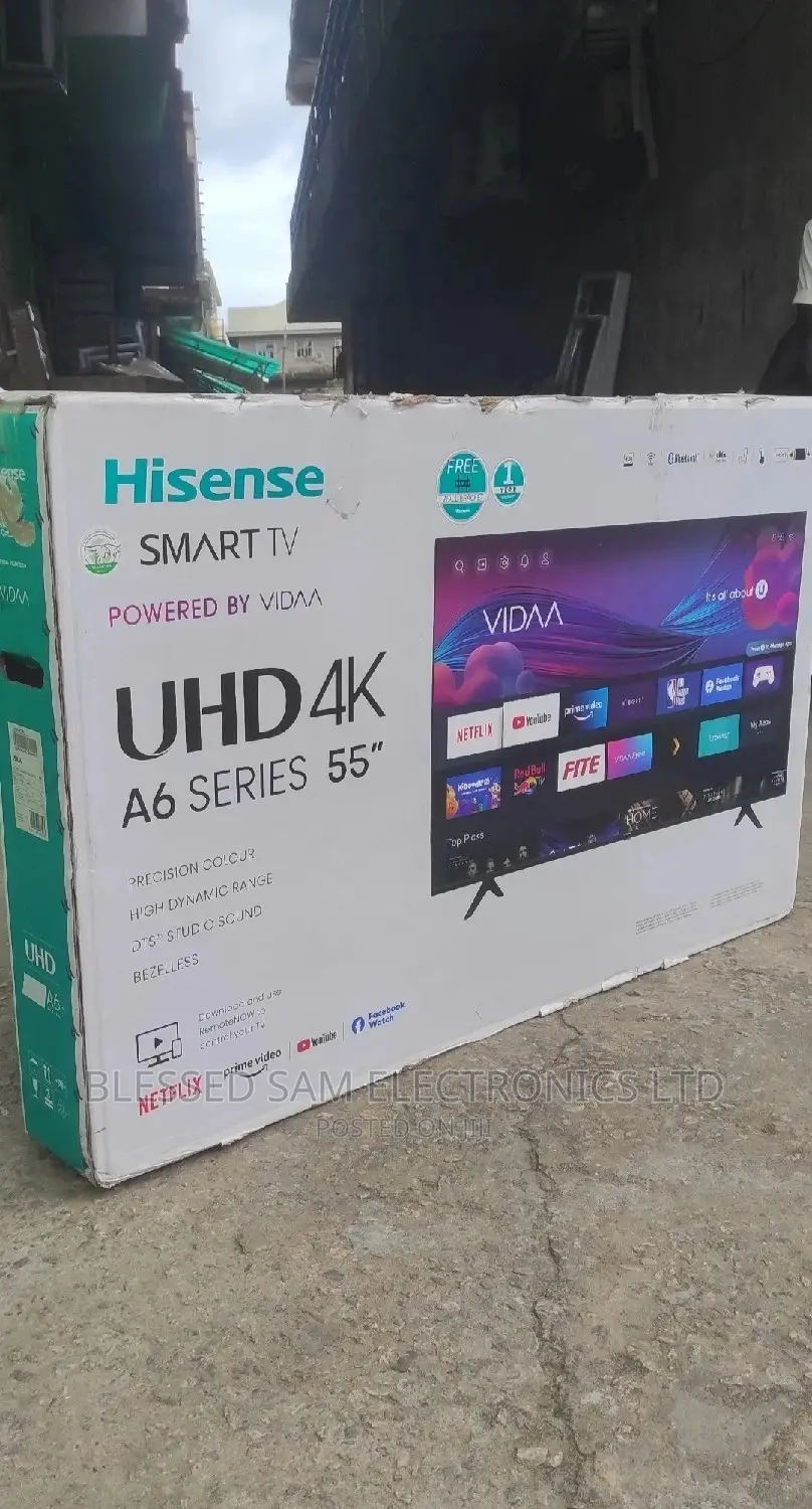 Brand New Hisense 55"Inch UHD Digital Smart Tv>Netflix Ap