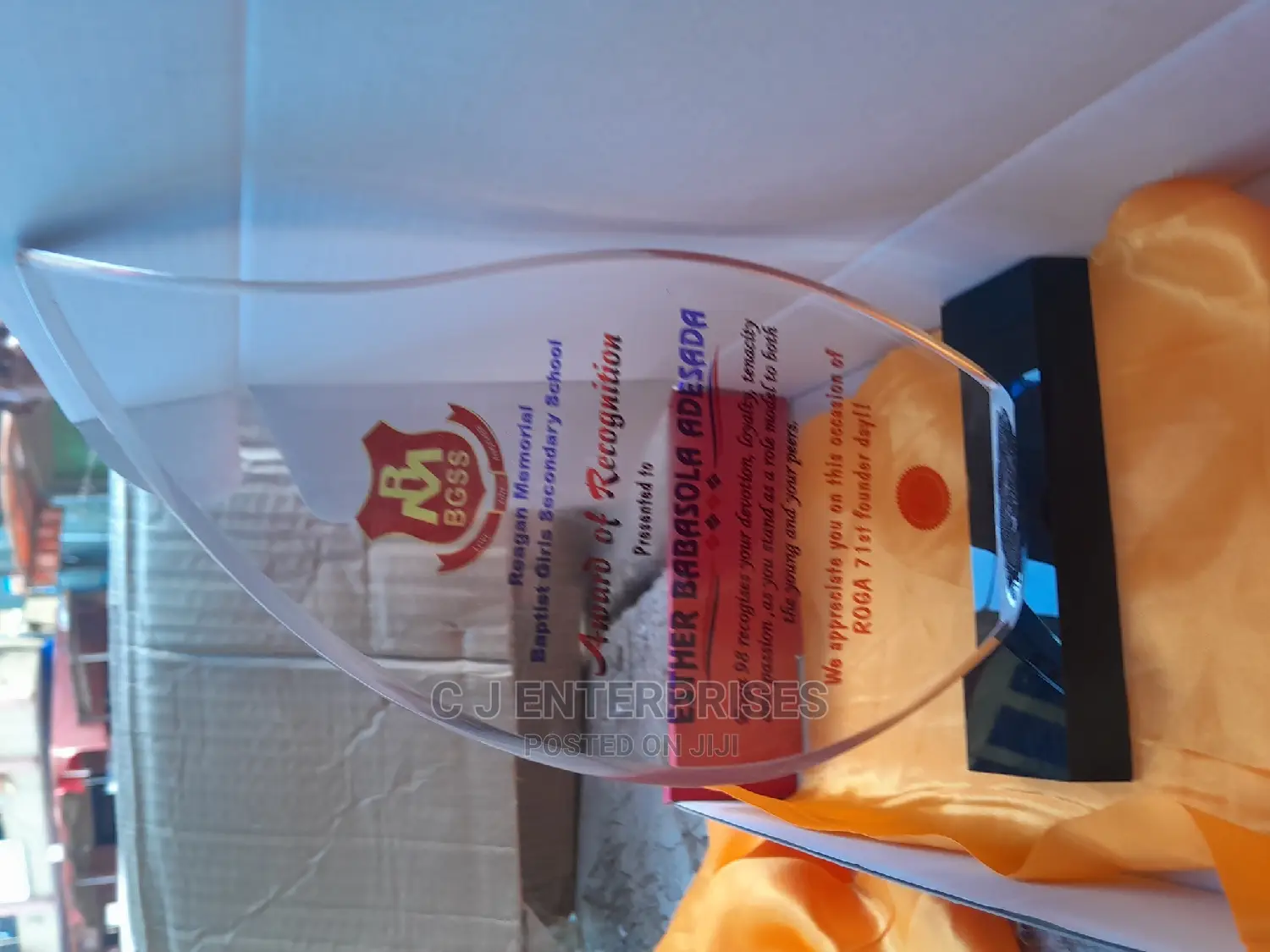Acrylic Award Plaque X67