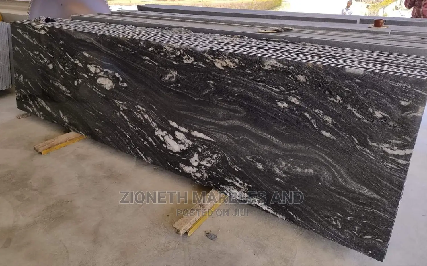 Indian Black Forest Granite Marble Slab