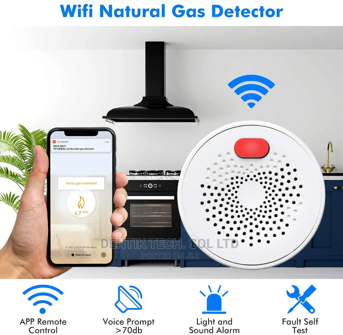 Smart Wifi Combustible Gas Detector